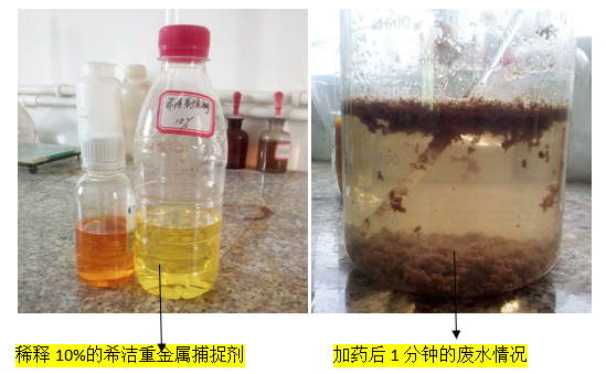重金属捕捉剂实验效果-j9.com环保